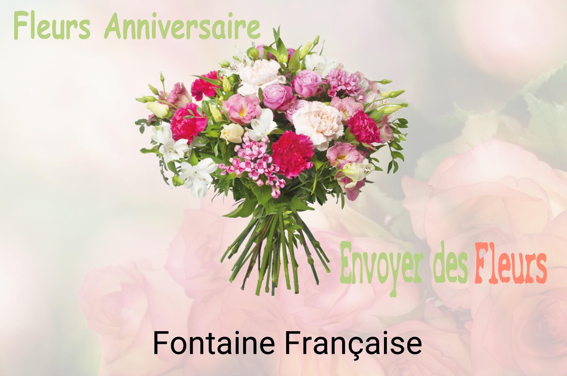 Bouquet de fleurs d’anniversaire livré à Fontaine-Française