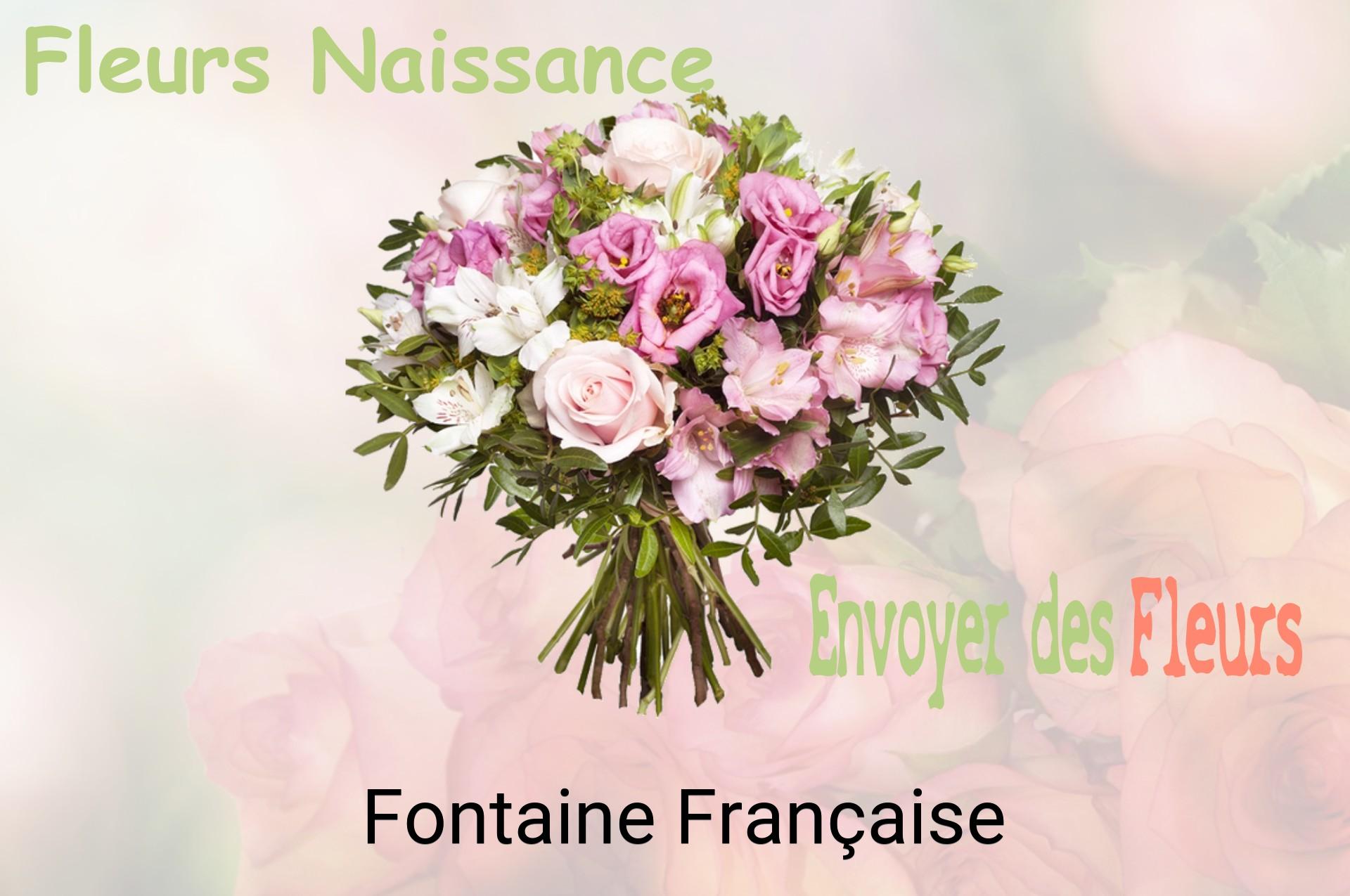 Bouquet de fleurs de naissance livré à Fontaine-Française